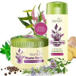Комплект за коса против побеляване Master herb
