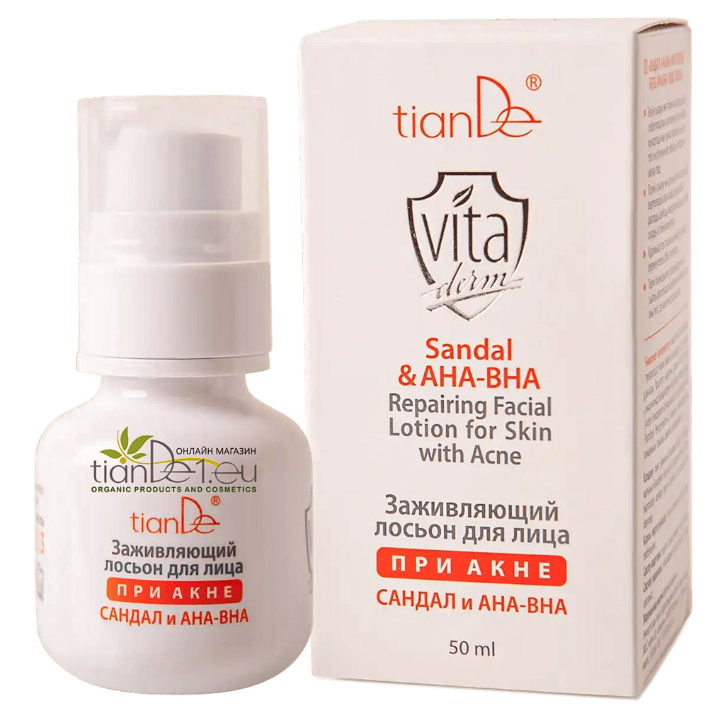 tiande 16313 losion vita akne Възстановяващ лосион при акне Сандал и AHA-BHA